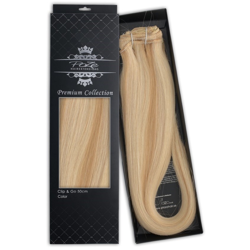 Läs mer om Poze Hairextensions Poze Clip&Go Löshår Äkta Premium P12NA/10B Sunkiss