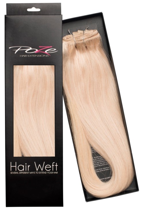 Poze Hairextensions Poze Standard Hairweft 12A Pure Blonde 50cm
