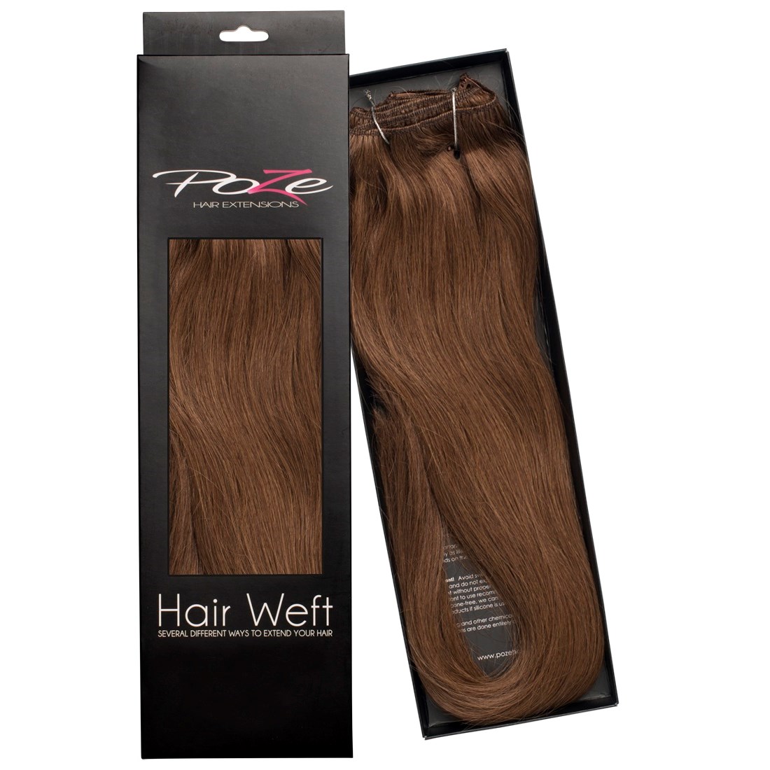 Läs mer om Poze Hairextensions Poze Hårträns Äkta 6B Lovely Brown 50cm