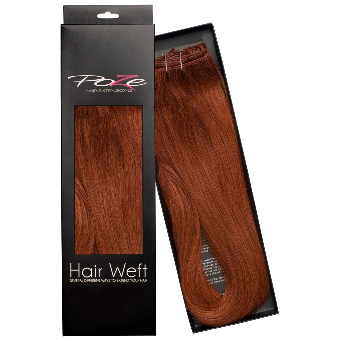 Läs mer om Poze Hairextensions Poze Hårträns Äkta 7K Copper Fusion 50cm