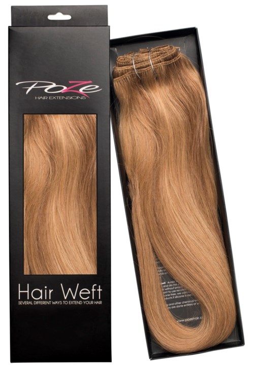 Poze Hairextensions Poze Hårträns Äkta P10B/8B Brown Ashblonde Mix 50cm