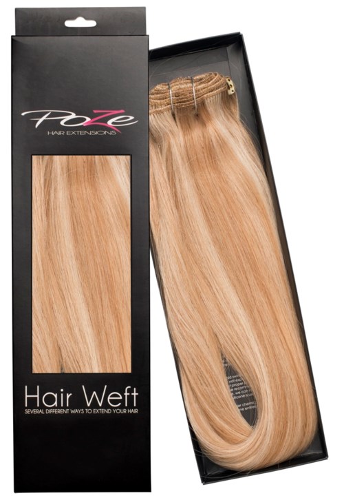 Poze Hairextensions Poze Hårträns Äkta P12N/9N Honey Blonde Mix 50cm
