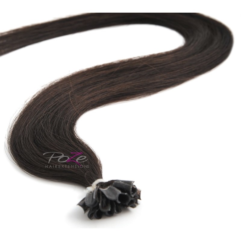 Läs mer om Poze Hairextensions Poze Keratin Premium Extensions 1B Midnight Brown