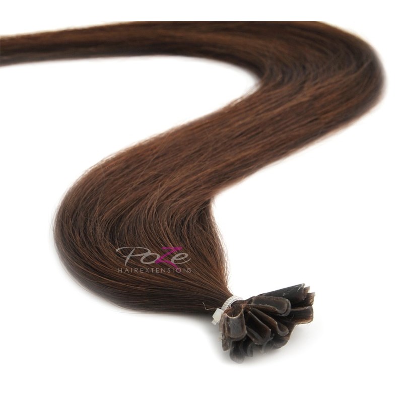 Poze Hairextensions Poze Keratin Premium Extensions 4B Chocolate