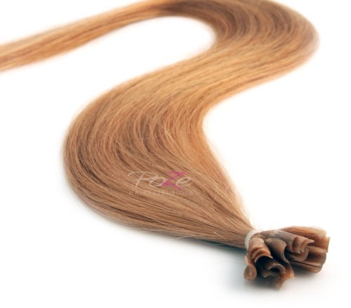 Poze Hairextensions Poze Keratin Premium Extensions 9G Light Honey 20 Slingor 60cm
