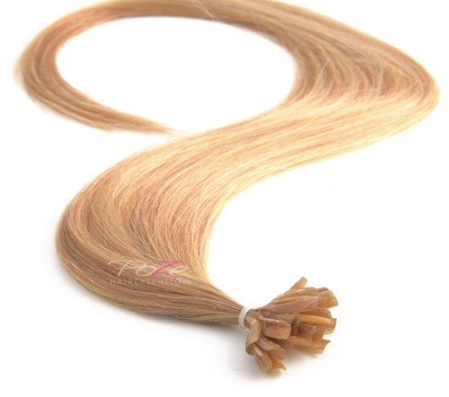Poze Hairextensions Poze Keratin Premium Extensions P8B/11G Whipped Cream Blond 20 Slingor 60cm