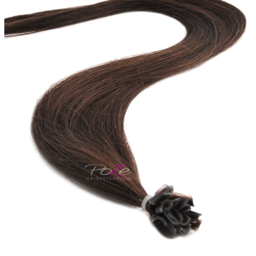 Läs mer om Poze Hairextensions Poze Keratin Standard 40cm 2B Dark Espresso Brown
