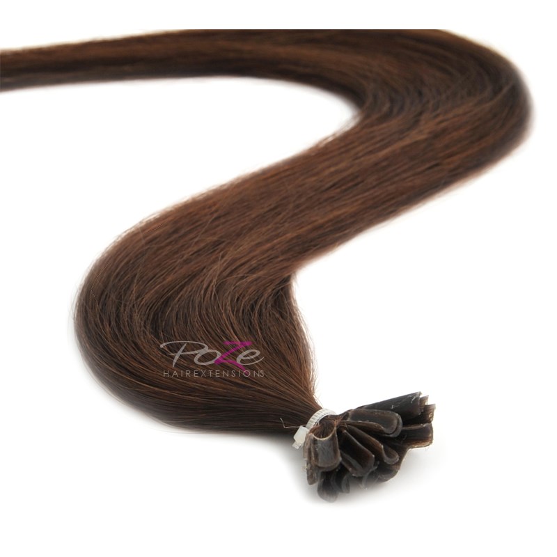 Läs mer om Poze Hairextensions Poze Keratin Standard 40cm 4B Chocolate Brown