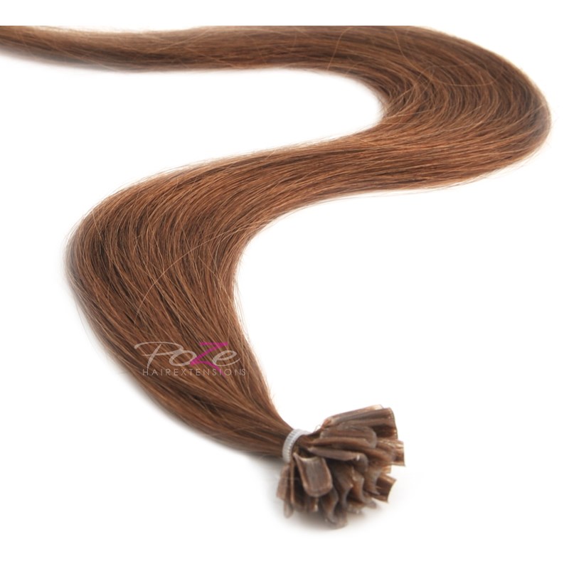 Läs mer om Poze Hairextensions Poze Keratin Standard 40cm 7BN Mocha Brown