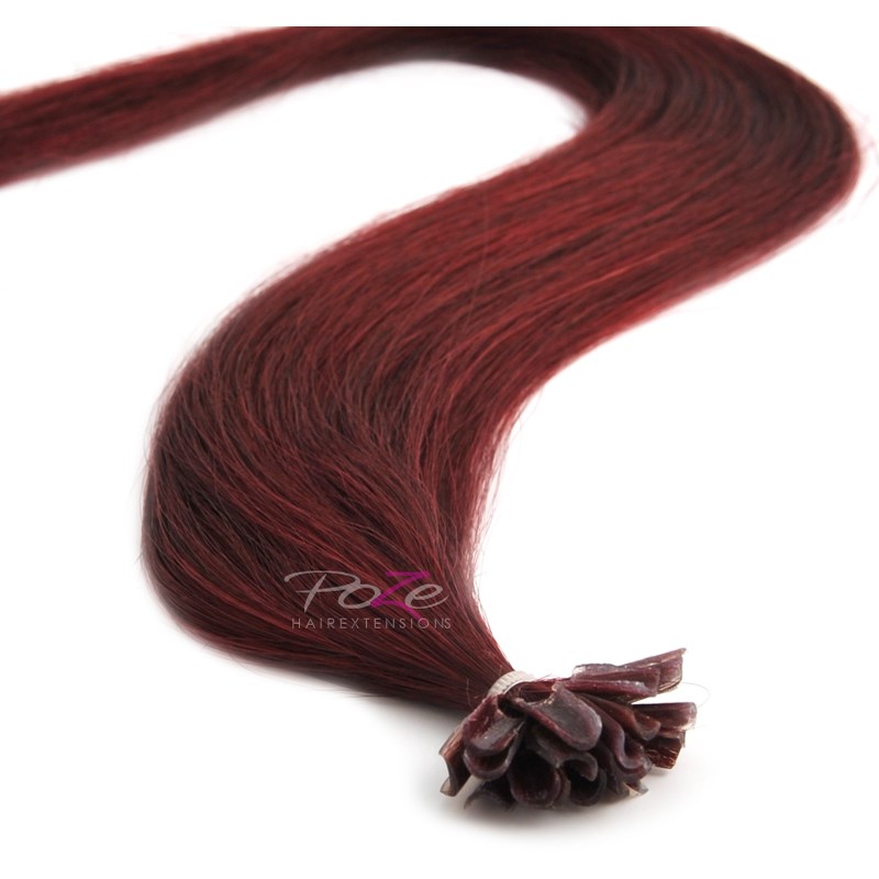 Läs mer om Poze Hairextensions Poze Keratin Standard 50cm 5RV Red Passion