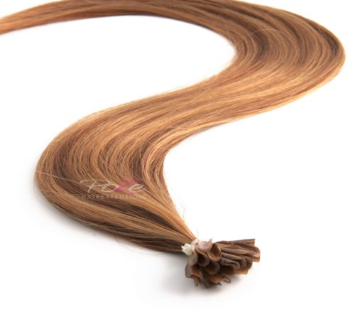 Poze Hairextensions Poze Keratin Standard 50cm 6N/9G Mocca Caramel