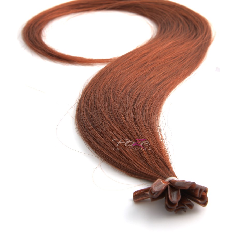 Poze Hairextensions Poze Keratin Standard 50cm 7BK Light Copper Brown