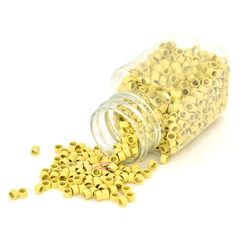 Poze Hairextensions Poze Microringar 1000 stk Blond Microringer 1