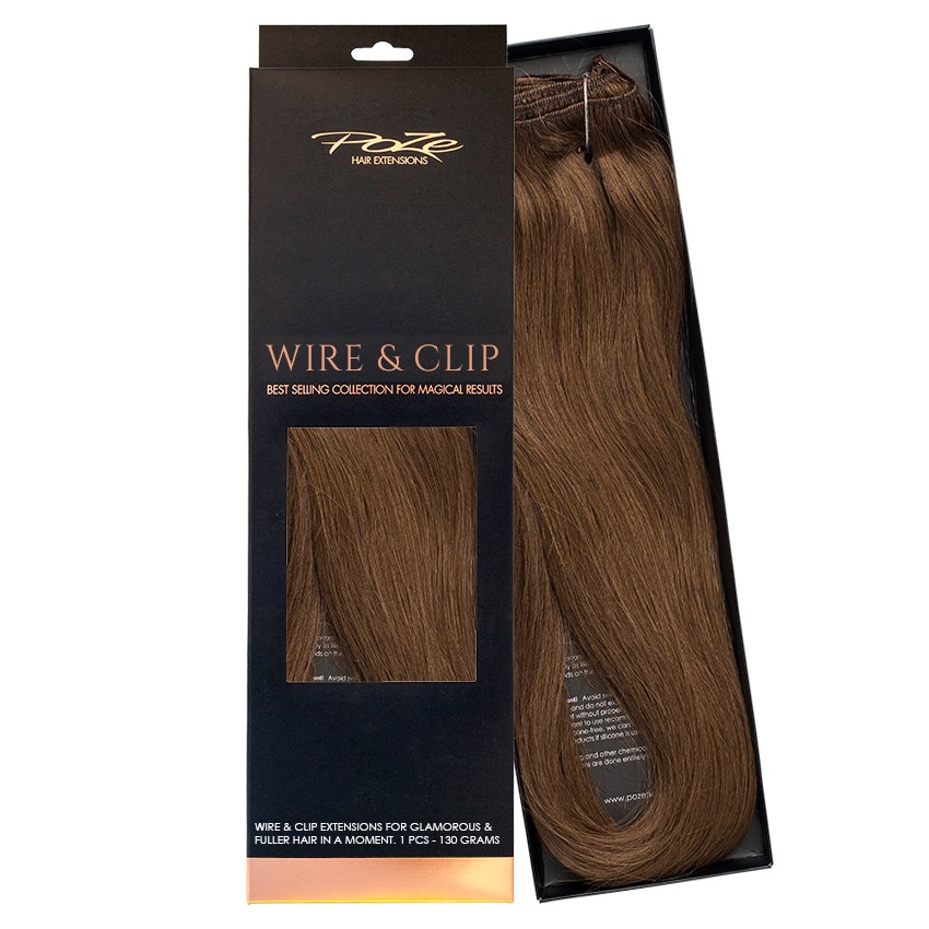 Läs mer om Poze Hairextensions Poze Standard Äkta Löshår Flip & Go 50cm Lovely Br