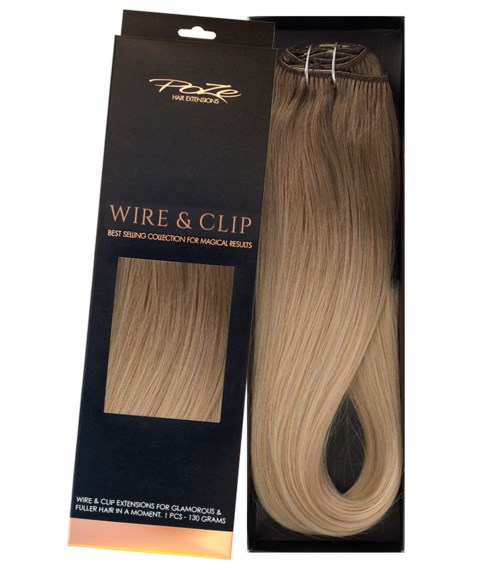 Poze Hairextensions Poze Standard Äkta Löshår Flip & Go 50cm Sandy Brown Balayage 7BN/10B