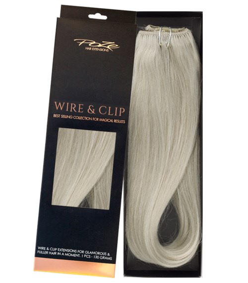 Poze Hairextensions Poze Standard Äkta Löshår Flip & Go 50cm Titanium Blonde 10AS