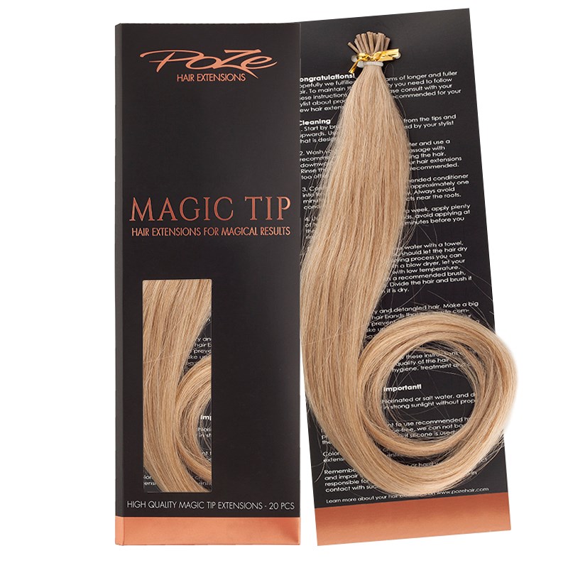 Läs mer om Poze Hairextensions Poze Standard Magic Tip Extensions - 50cm Sand Blo