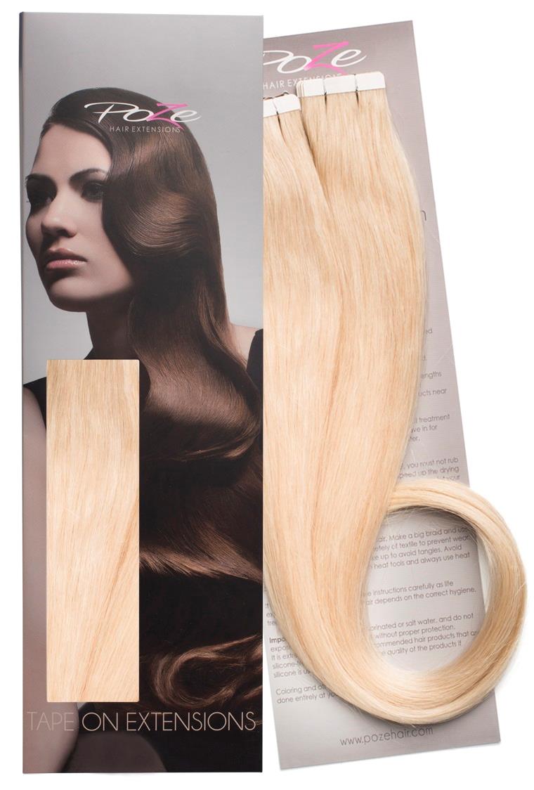 Poze Hairextensions Poze Tape On Extensions 12NA Platinum 4 cm/bit 60 cm