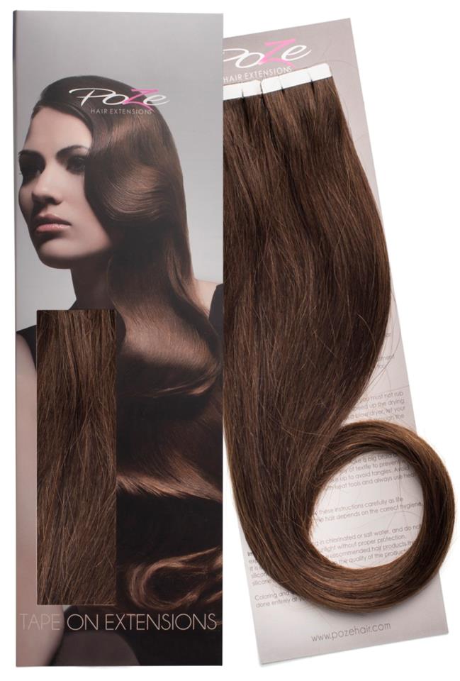Poze Tape On Extensions 4B Chocolate Brown 4 cm/osa 50 cm