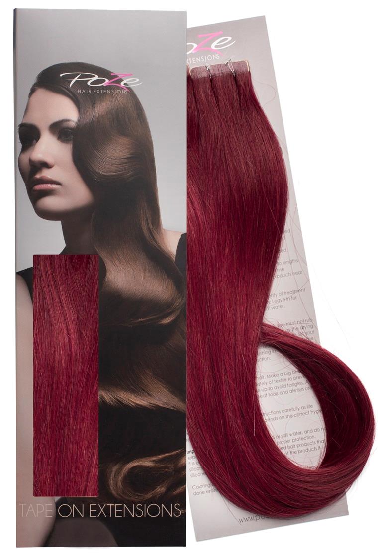 Poze Hairextensions Poze Tape On Extensions 5RV 4 cm/bit 50 cm Red Passion