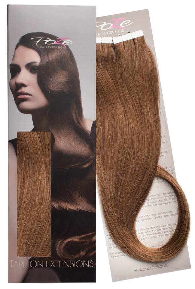 Poze Tape On Extensions 7BN Mocca Brown 4 cm/osa 50 cm