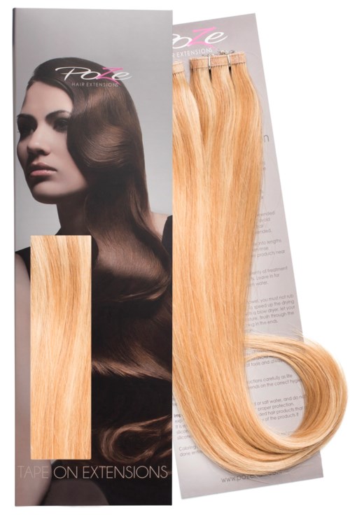 Poze Hairextensions Poze Tape On Extensions P9BG/11G 4 cm/bit 50 cm Honey Blonde