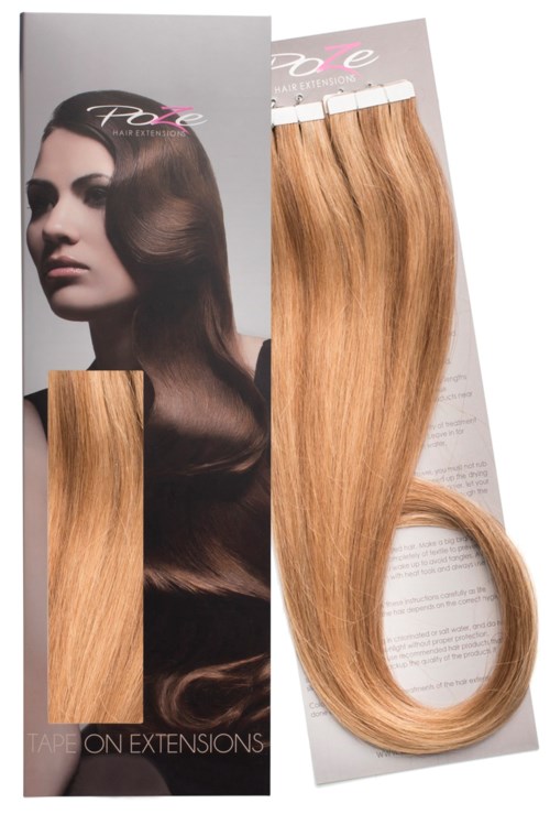 Poze Hairextensions Poze Tape On ExtensiP10B/8b Brown Ash Blonde Mix 4 cm/osa 50cm Brown Ash Blonde