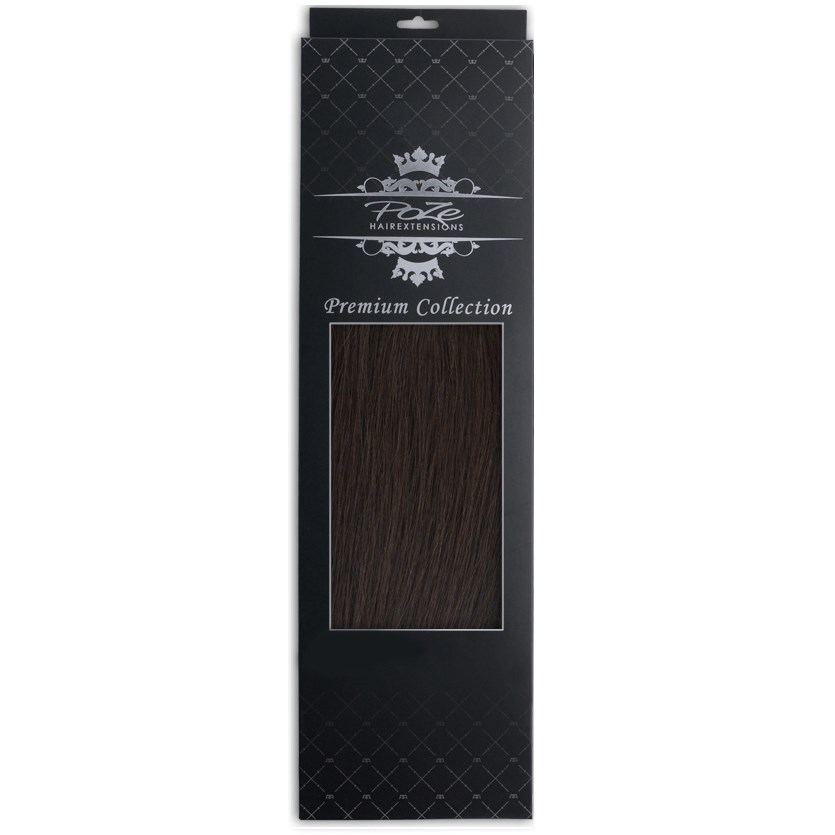 Poze Hairextensions Poze Tape On Premium 50cm 1B Midnight Brown