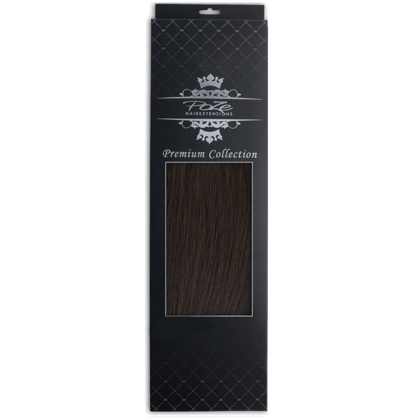 Poze Hairextensions Poze Tape On Premium 50cm 1B Midnight Brown