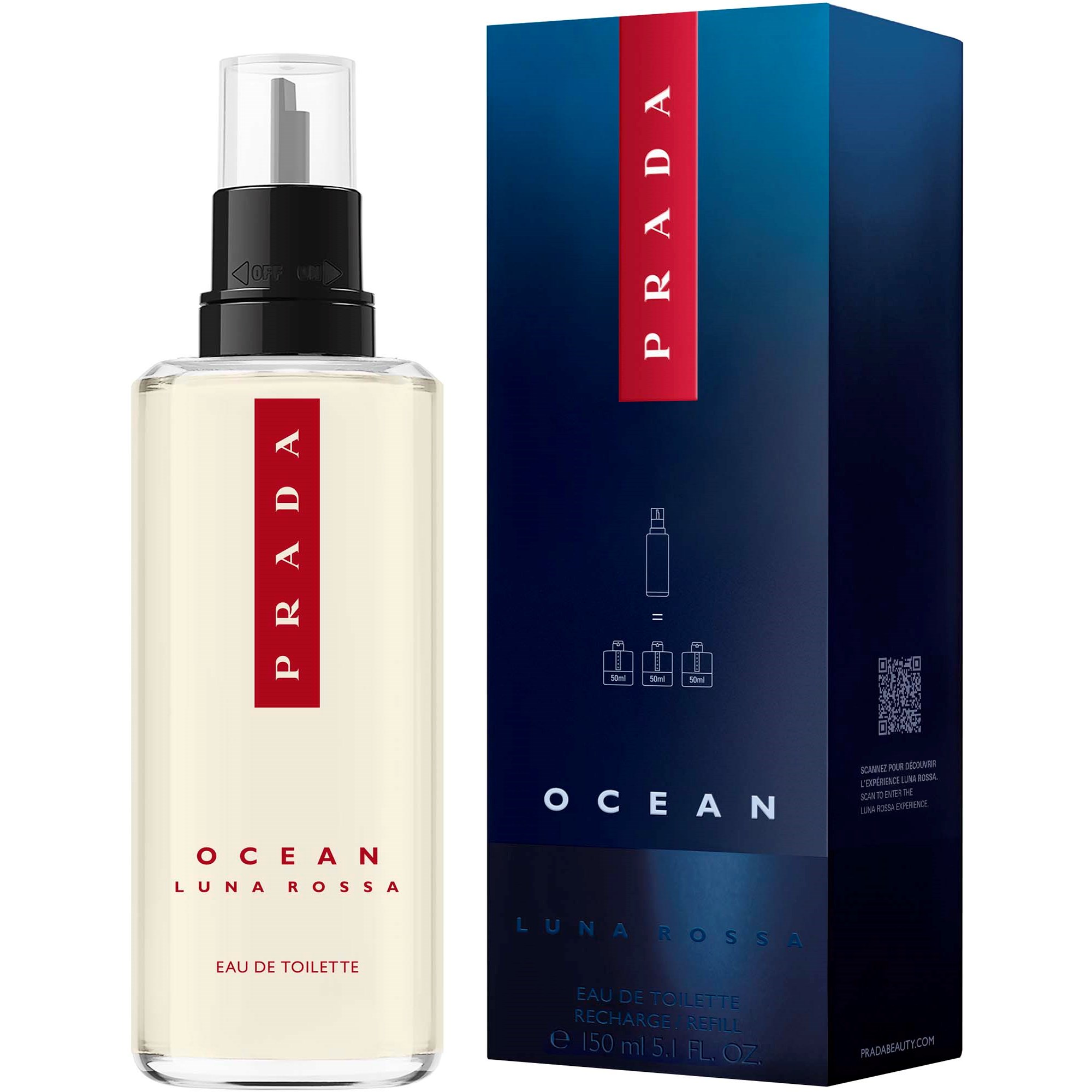 Prada Luna Rossa Ocean Eau de Toilette Refill 150 ml (obrázok 2)