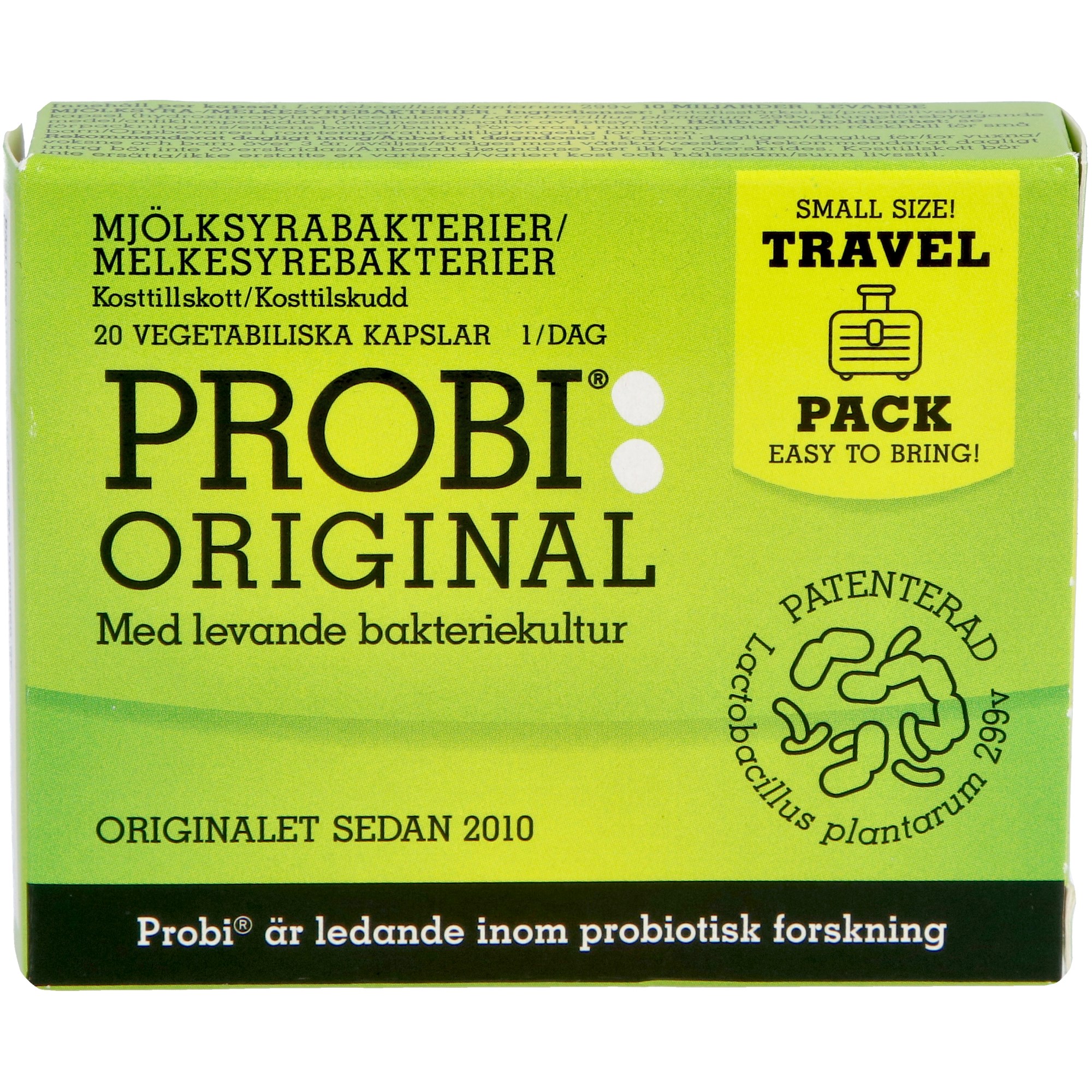 PROBI Mjölksyrabakterier Travel Pack 20 st