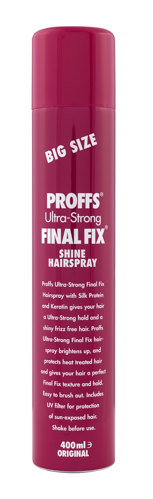 PROFFS STYLING Original Ultra Strong Final Fix Shine Spray 400 ml
