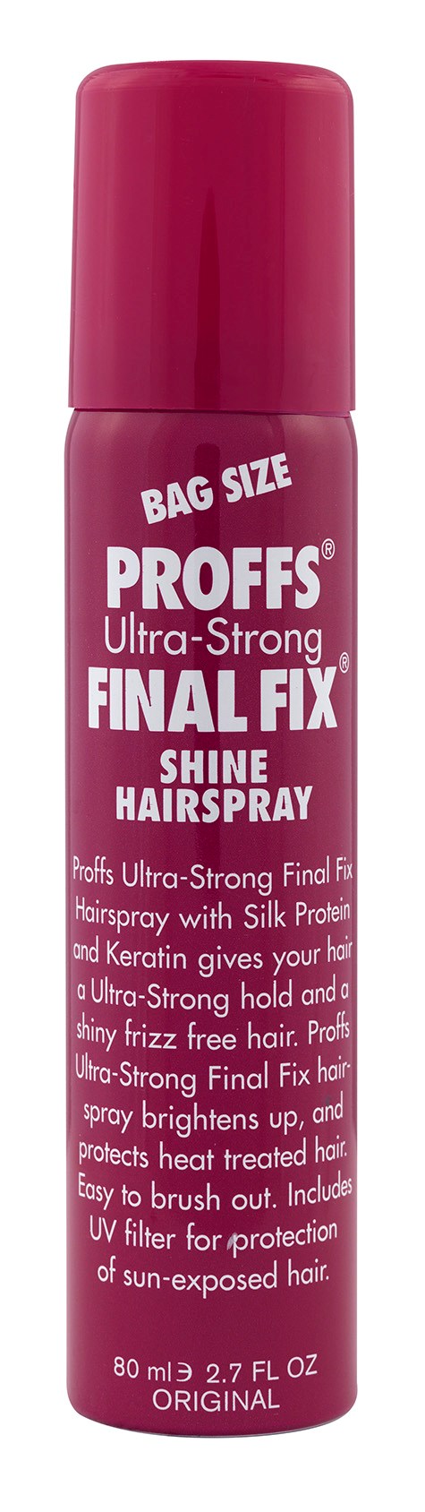 PROFFS STYLING Original Ultra Strong Final Fix Shine Spray Bag Size 80 ml
