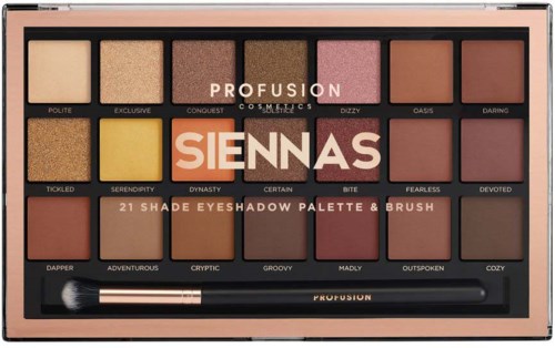 Profusion Cosmetics Siennas 21 Shades