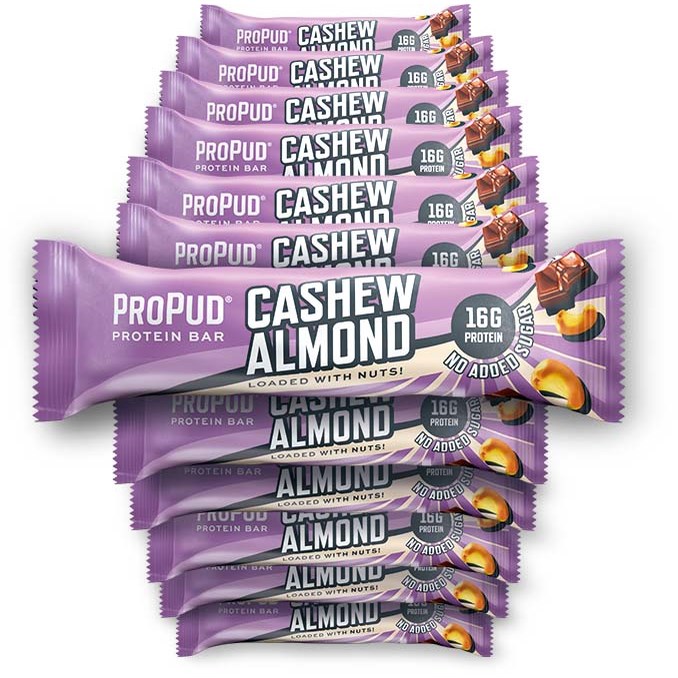Läs mer om ProPud Protein Bar Cashew Almond 12 x 55 g