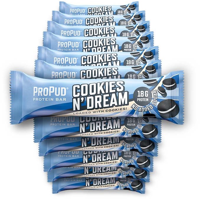 Läs mer om ProPud Protein Bar Cookies n´Dream 12 x 55 g