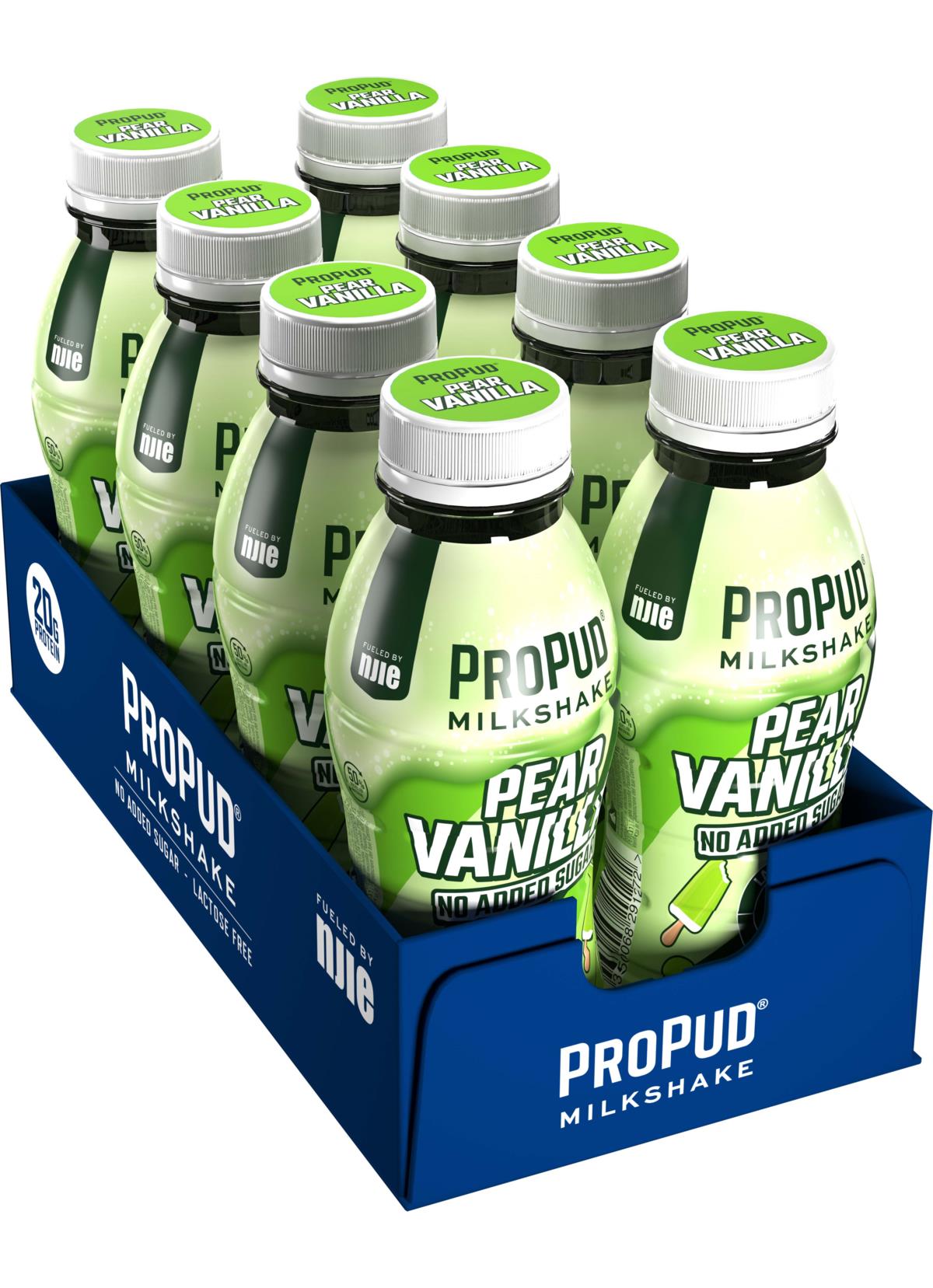 ProPud Protein Milkshake 8 X 330ml Bottles| High Protein Shake | No Added Sugar | Lactose Free| 20g Of Protein | Delicious Creamy Flavour (Chocolate