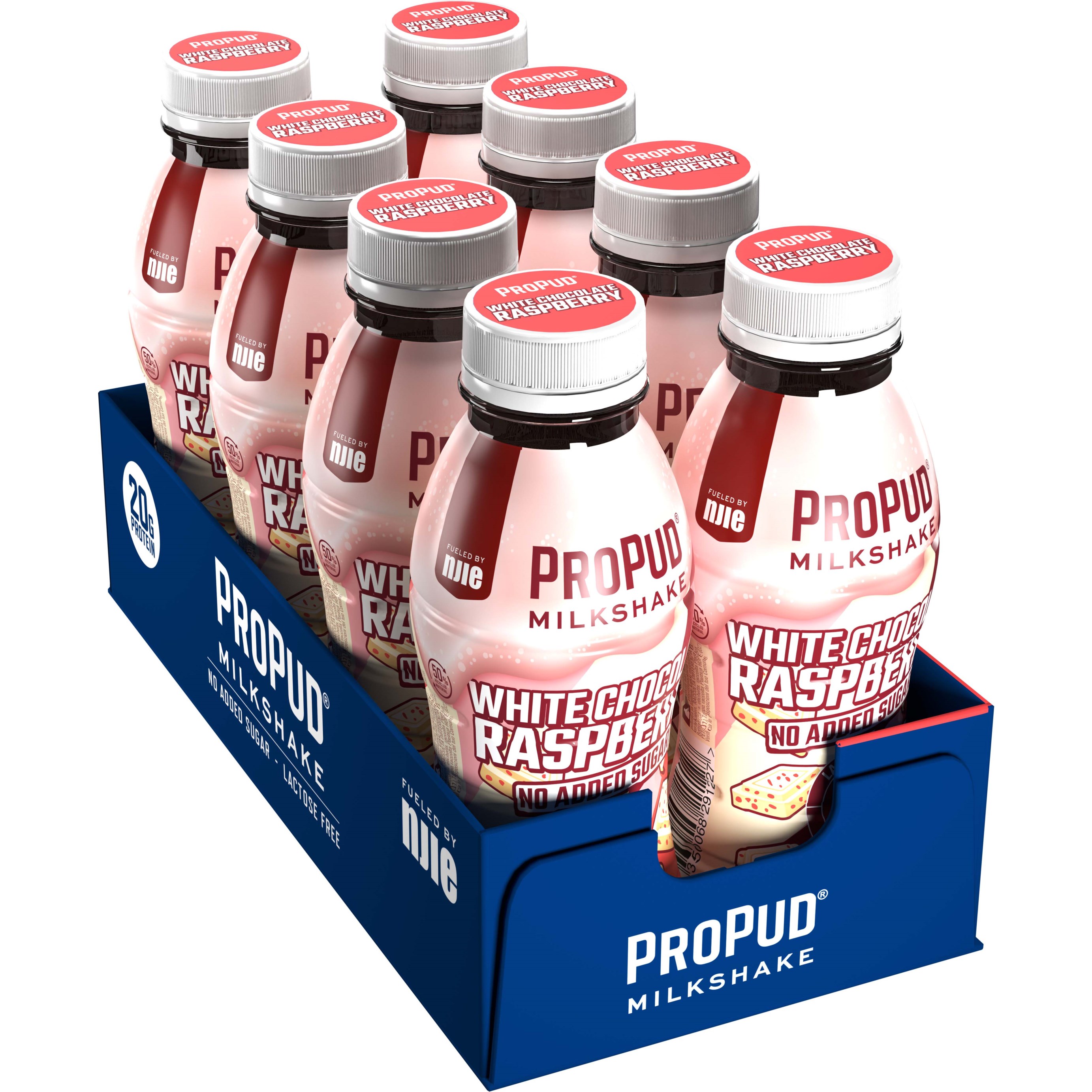 Läs mer om ProPud Protein Milkshake White Chocolate Raspberry 8 x 330 ml