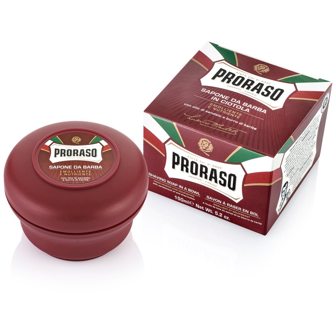 Läs mer om Proraso sandalwood shaving soap bowl 150 ml