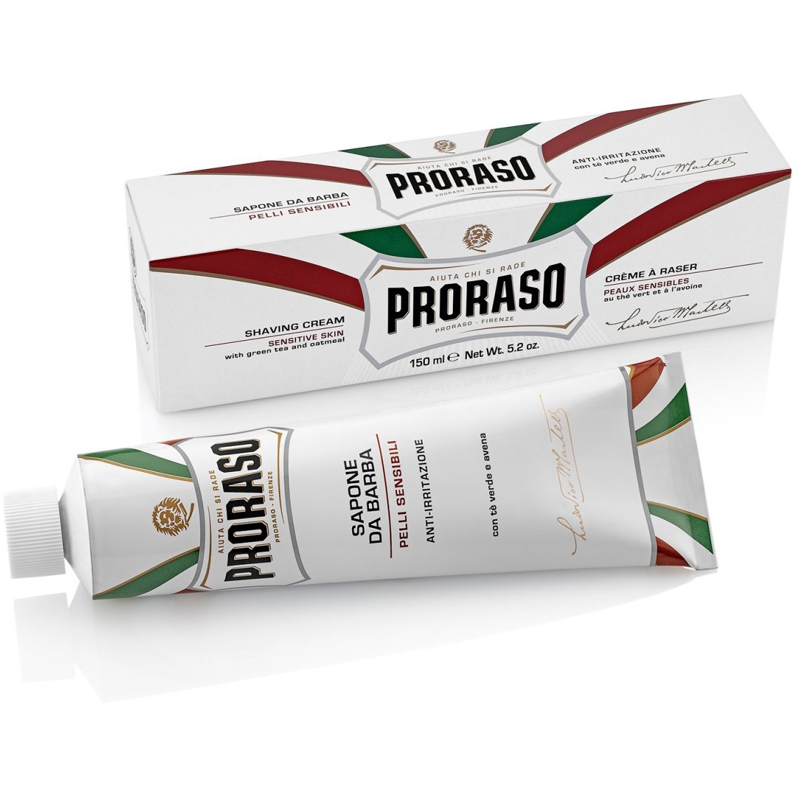 Läs mer om Proraso Sensitive Green Tea Shaving cream 150 ml