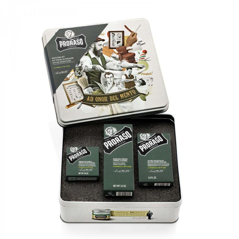 Proraso Shaving Kit Cypress & Vetyver 100 x 3 ml