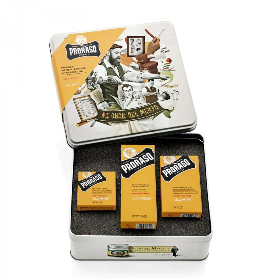 Proraso Single Blade Shaving Kit Wood & Spice | lyko.com proraso kit