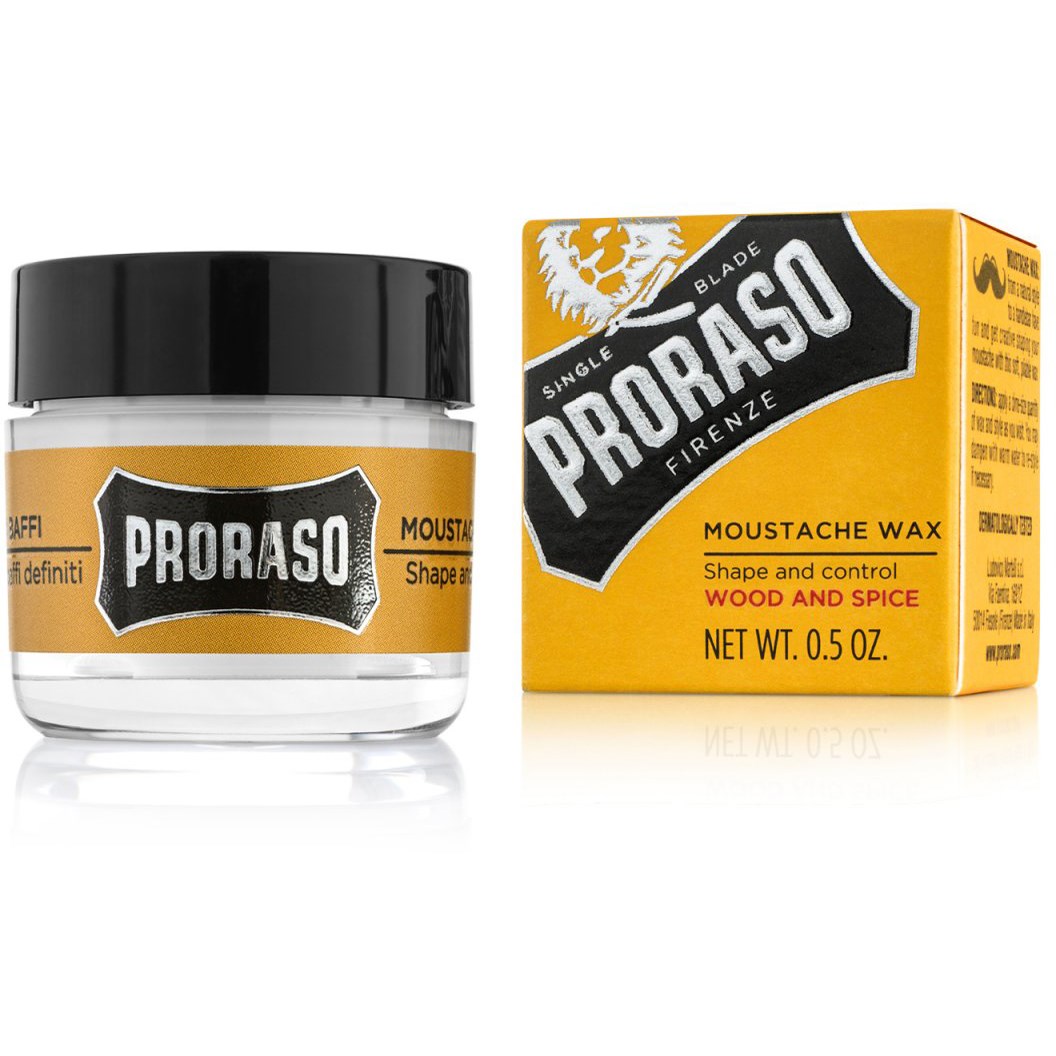 Läs mer om Proraso Wood & Spice Moustache wax 15 ml