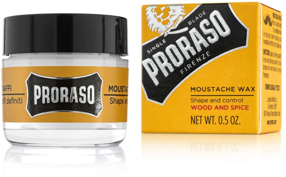 Proraso Wood & Spice Moustache wax 15ml