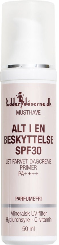 Pudderdåserne Alt i en Beskyttelse SPF 30 50 ml