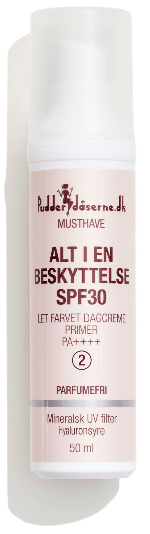 Pudderdåserne Alt i en Beskyttelse SPF 30 50 ml