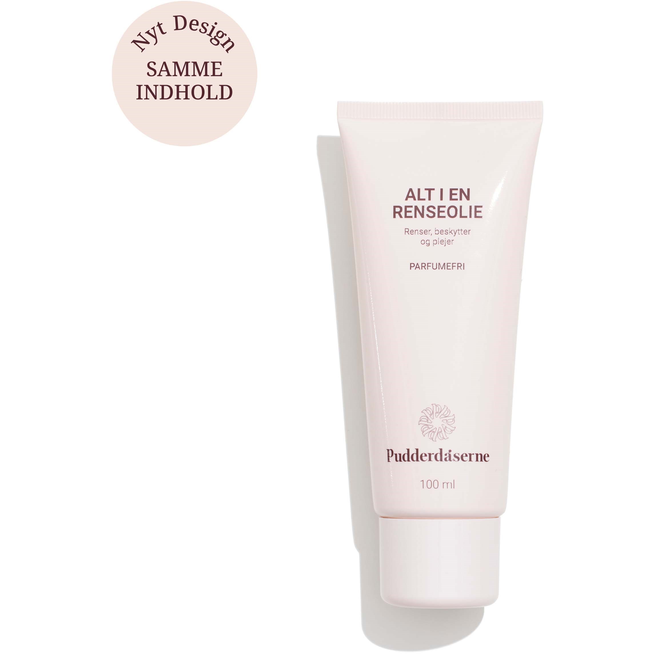 PUDDERDÅSERNE Alt I En Renseolie Parfumefri 100 ml