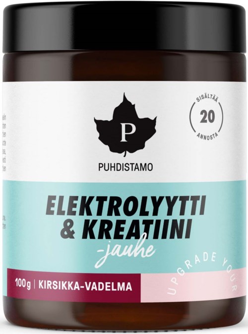 Puhdistamo Electrolyte & Creatine-powder Cherry-Raspberry 100 g