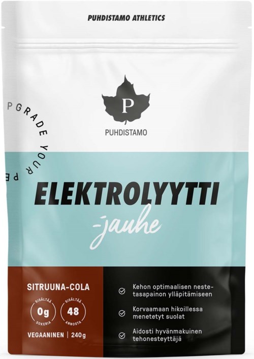 Puhdistamo Electrolyte Powder Lemon Cola 240 g