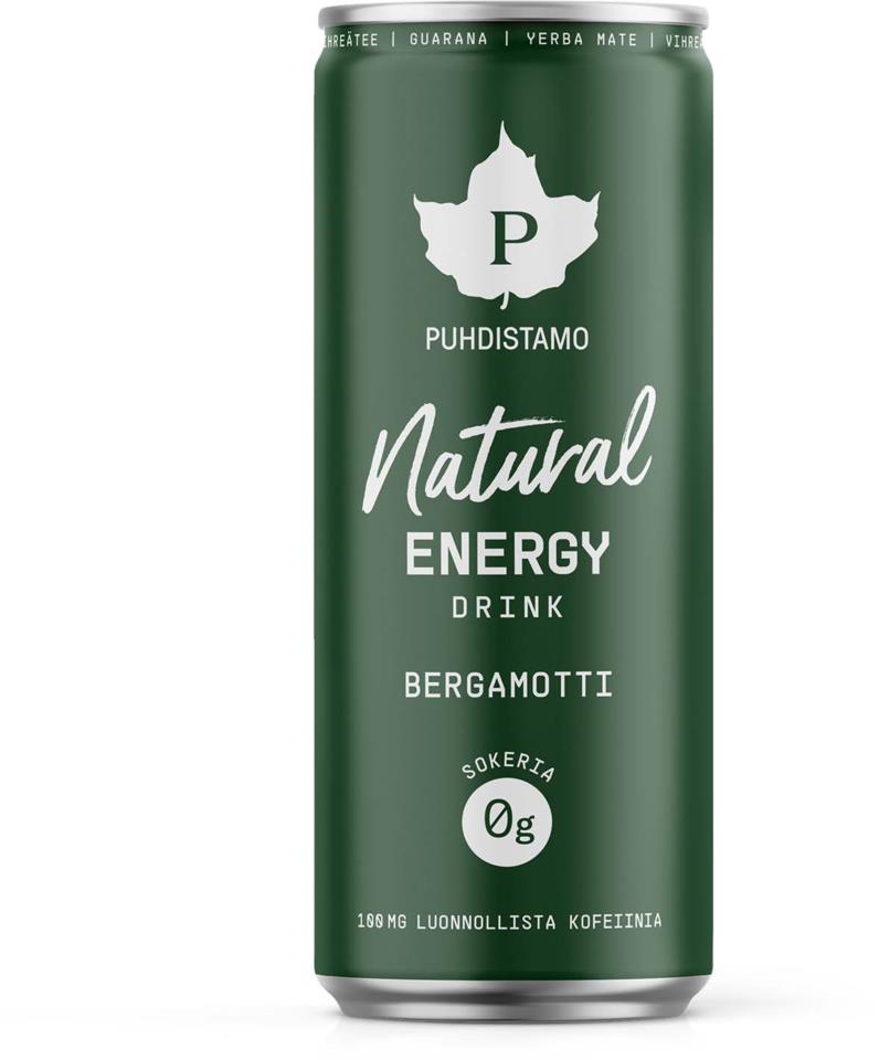 Puhdistamo Natural energy drink - Bergamotti 330ml
